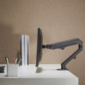Uchwyt biurkowy do monitora uniwersalny Maclean, sprężyna gazowa 17"-27" 2-7kg, VESA 75x75,100x100, 