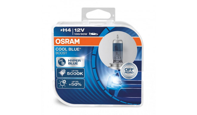 Halogeenpirn Osram H4 12V 100/90W P43t Cool Blue Boost 5500K / 2tk.