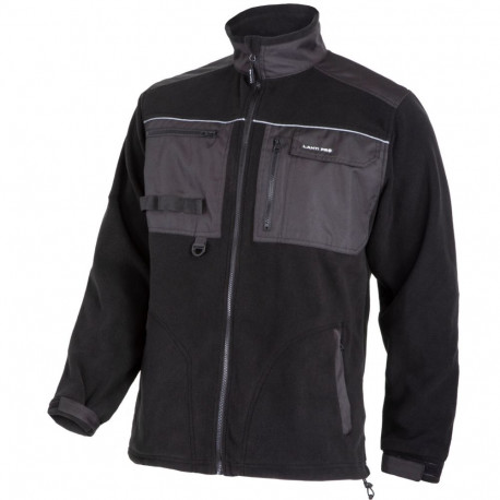Fliisjakk tugevdatud must, 420g/m2,"3xl",ce