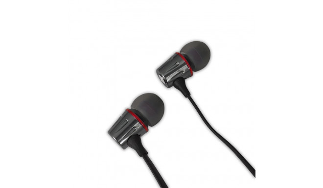 EH203KR Esperanza metallist mikrofoniga kõrvaklapid eh203 grafiidipunased