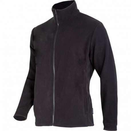 Fliisjakk 250g/m2 XL CE lahti, must