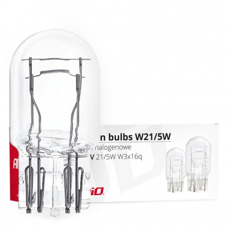 "halogeenpirnid t20 w21/5w w3x16d 10 tk amio-02552"