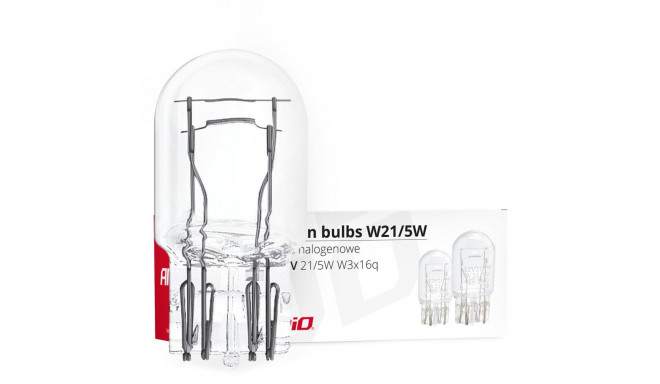 "halogeenpirnid t20 w21/5w w3x16d 10 tk amio-02552"