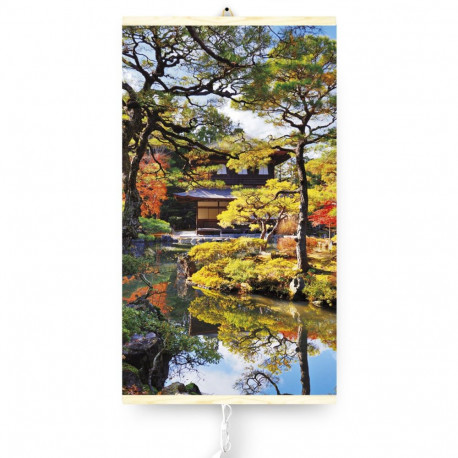 Grzejnik na podczerwień - giętki panel grzewczy 430W TRIO wzór 16 ogród, wymiary 100x57cm z regulato