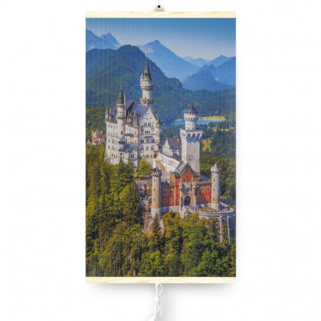 Grzejnik na podczerwień - giętki panel grzewczy 430W TRIO wzór 9 zamek, wymiary 100x57cm z regulator