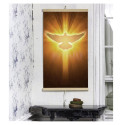 Grzejnik na podczerwień - giętki panel grzewczy 430W TRIO wzór 12 gołąb, wymiary 100x57cm z regulato