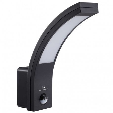 LED lamp liikumisanduriga Maclean, PIR-andur, must, 10W, IP54, 750 lm, neutraalne valge valgus (4000