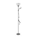 Lampa stojąca podłogowa URLAR, 175 cm, max 25W E27, max 25W E14, szara