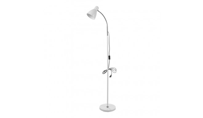 Lampa stojąca podłogowa LAR, max 20W E27, 155 cm, biała