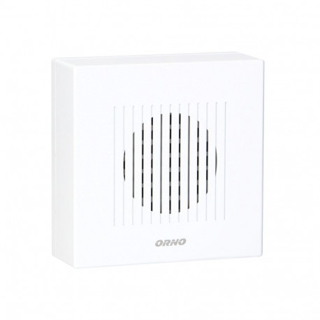 juhtmega elektrooniline ühetooniline uksekell RINGIL MINI AC, 230V, lumivalge