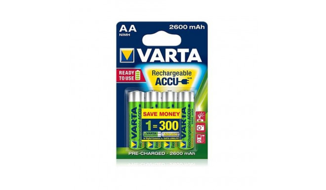 4x Aku R-06 2600mAh Ready2use R6-06 AA Varta