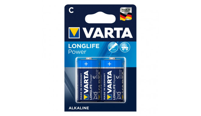 2x Baterie R-14 LR14 C 1,5V alkaliczna Varta longlife blister