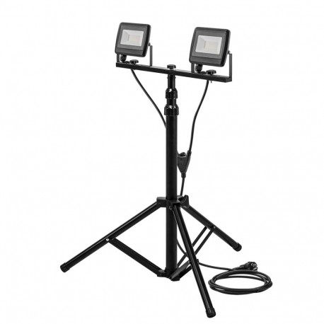 kahekordne reflektor 2x30W SMD LED 5100lm statiiviga 1,8 m