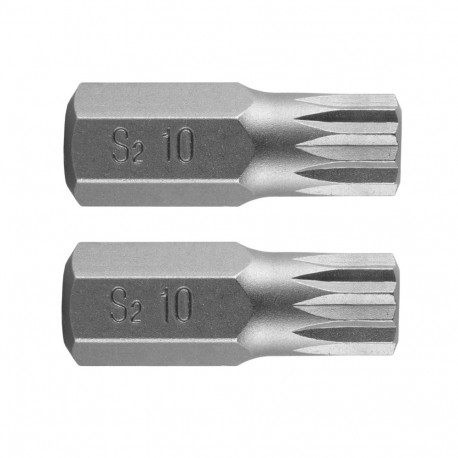 Spline-otsik M10 x 30 mm, S2, 2 tk