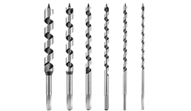 Spiraalpuuride komplekt puidule 230 mm, 6 tk.