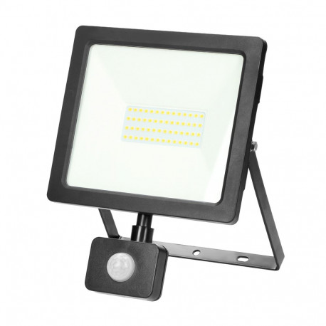 ALLED LED-prožektor 50W PIR-anduriga 3700lm IP44 4000K Alu+Glass