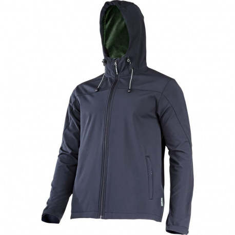 softshell-jope kapuutsiga must, "2xl", ce, lahti