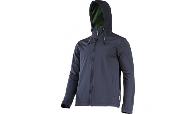 Softshell jakk kapuutsiga must, "xl", ce