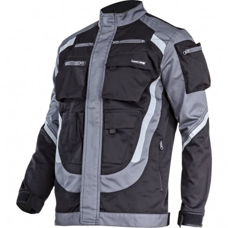 Bluza czarno-szara z pasami odblask., "xl", ce, lahti