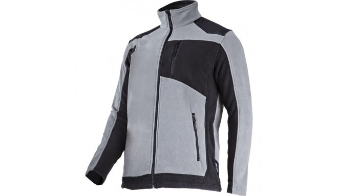 fliisjakk tugevdusega hall-must, M, CE, lahti