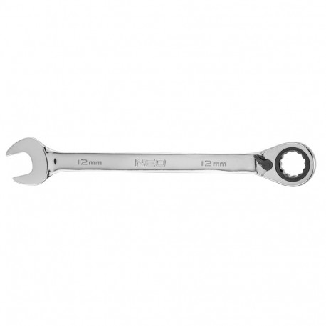 Klucz płasko-oczkowy z grzechotką i przełącznikiem 12 mm