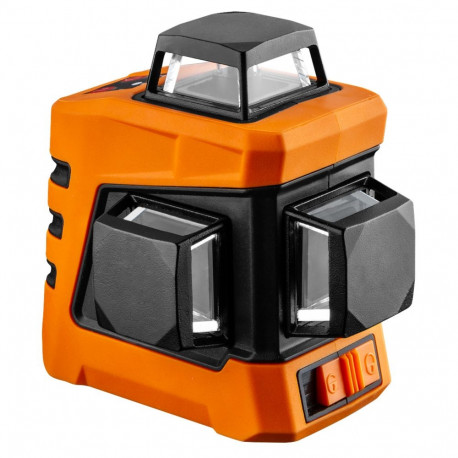 Laser 15 m 3D, punane, 360° kolmel tasapinnal, koos vutlari ja magnetkinnitusega