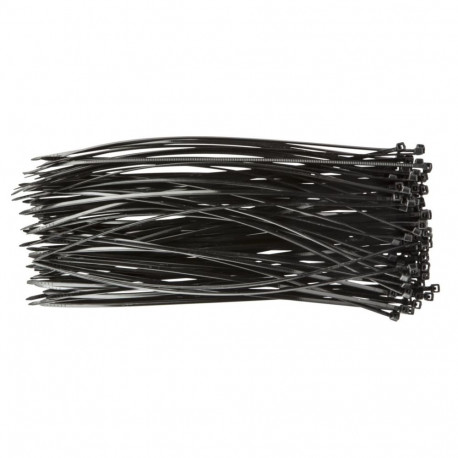 Opaski zaciskowe 2.5 x 200 mm, 100 tk, mustad (5 tk)