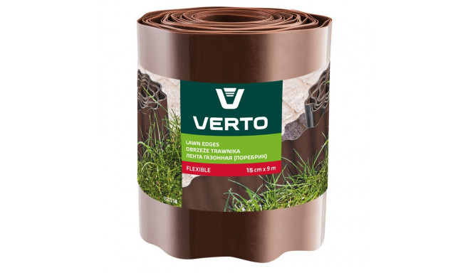 Obrzeże do trawników 15 cm x 9 m, brązowe