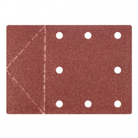 Liivapaber 115 x 160 mm, augud, perforatsioon rebimiseks, takjapael. K80, 3 tk. (5 tk.)