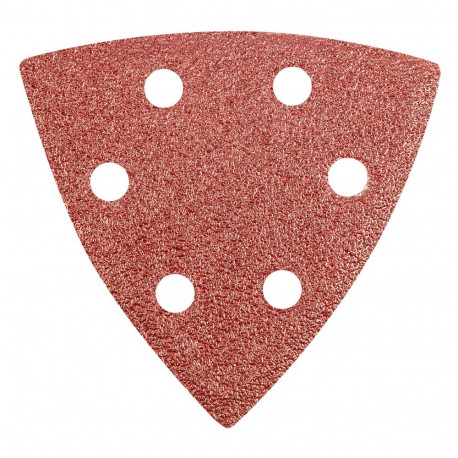 Papier ścierny delta na rzep 93 x 93 mm K 60, 5 szt., z otworami (5 tk.)