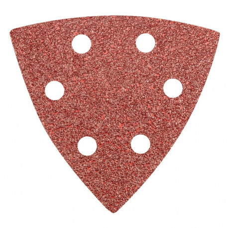 Papier ścierny delta na rzep 93 x 93 mm K 40, 5 szt., z otworami (5 tk.)