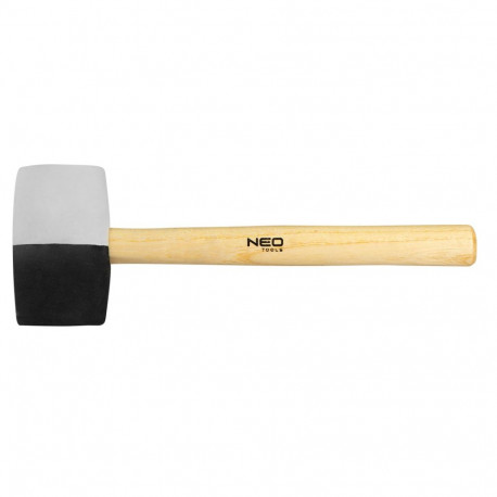 Młotek kummist 63 mm, 680 g, must-valge kumm