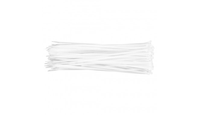 Kinnitusrihmad 4,8 x 370 mm, 75 tk, valged