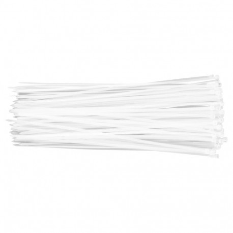 Opaski zaciskowe 3.6 x 300 mm, 100 tk., valged (5 tk.)