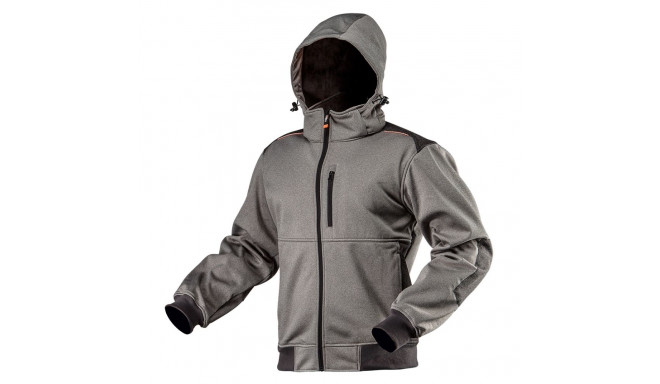 Kurtka robocza softshell z kapturem odpinanym, rozmiar XXXL