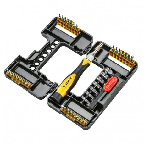 Täpsus kruvikeeraja otsikud hoidjaga, 37 tk