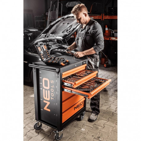 Klucze płasko-oczkowe 20-32 mm, zestaw 8 szt., wkładka