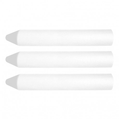 Valge tahvlikriit, 13 x 85 mm, 3 tk.