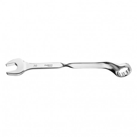 Klucz płasko-oczkowy skręcony 90°, 30mm