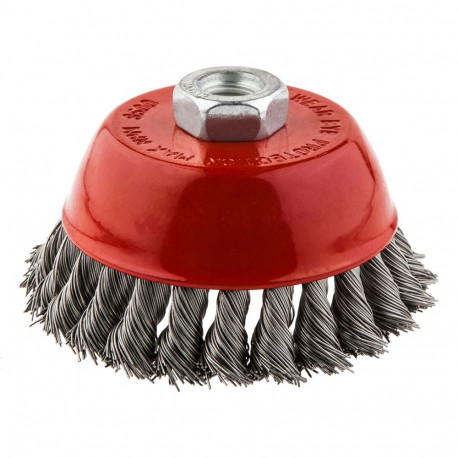 Szczotka druciana otsaharjastega 100 mm x M14, INOX