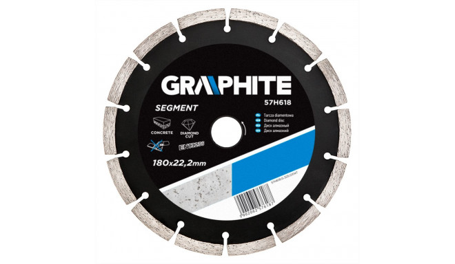 Tarcza diamentowa 180 x 22.2 mm, segmentowa