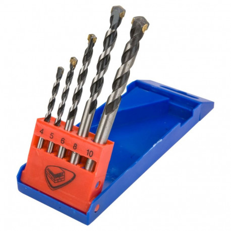 Betooni puuriterad 4-10 mm, komplekt 5 tk