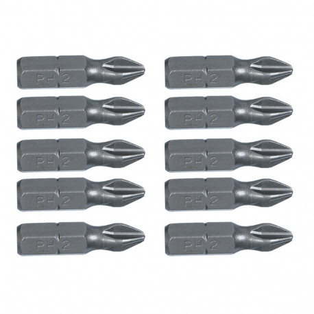 Końcówki wkrętakowe PH2 x 25 mm, 10 szt. (3 tk.)