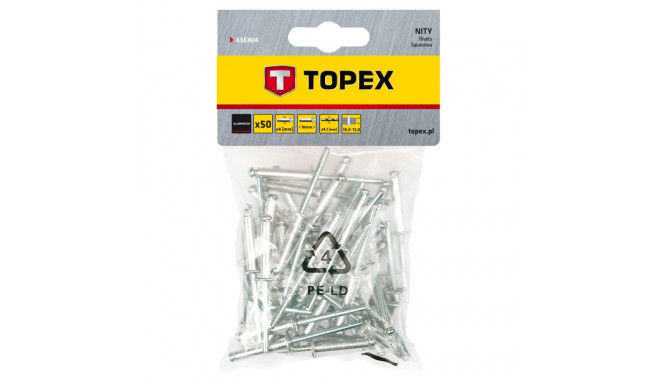 Nity aluminiowe 4.0 x 16 mm, 50 szt. (5 tk.)