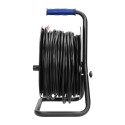 Przedłużacz bębnowy, 4 gniazda 2P+Z, kabel PVC H05VV-F 3x1,5mm?, długość - 50m, STAŁE GNIAZDA, termi