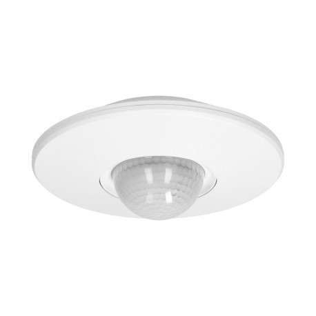 Czujnik ruchu i obecności 360°, IP20, 2000W, 3 sensory, regulacja zasięgu -3m-20m, biały