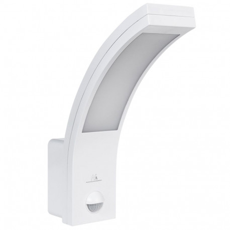 Lampa LED liikumisanduriga Maclean, PIR liikumisandur, valge, 10W, IP54, 750lm, neutraalne valge val