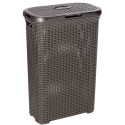 Kosz na bieliznę Curver Natural Style 40L ciemnyBr