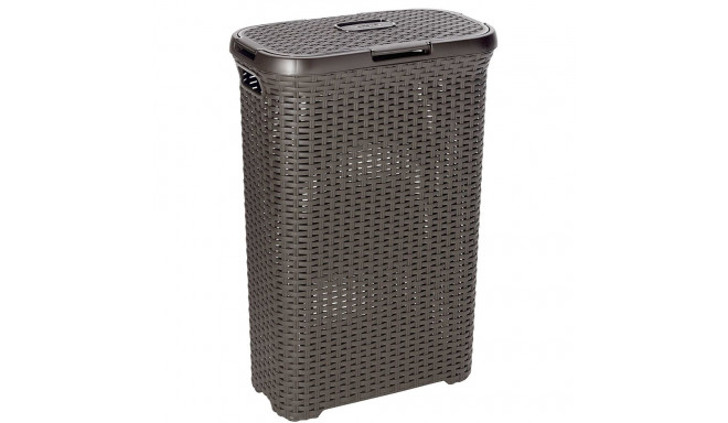 Kosz na bieliznę Curver Natural Style 40L ciemnyBr