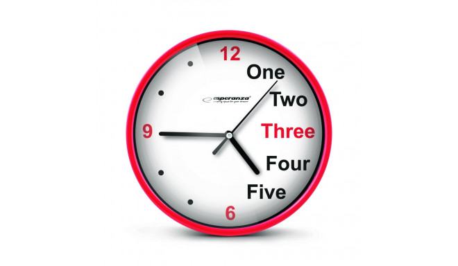 EHC014R Esperanza punane seinakell prague